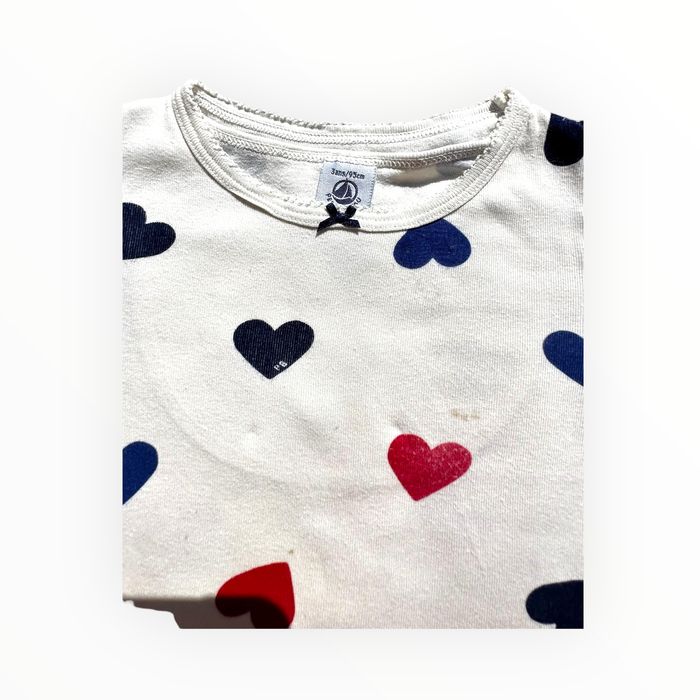 Ensemble 2P pyjacourt coeur fille Petit Bateau 3 ans BE (11€) - photo numéro 8