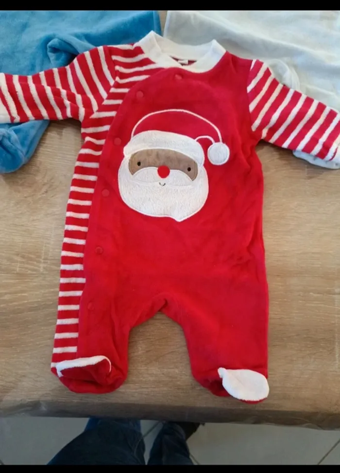 Lot 3 pyjamas hivers garçon 1 mois - photo numéro 3