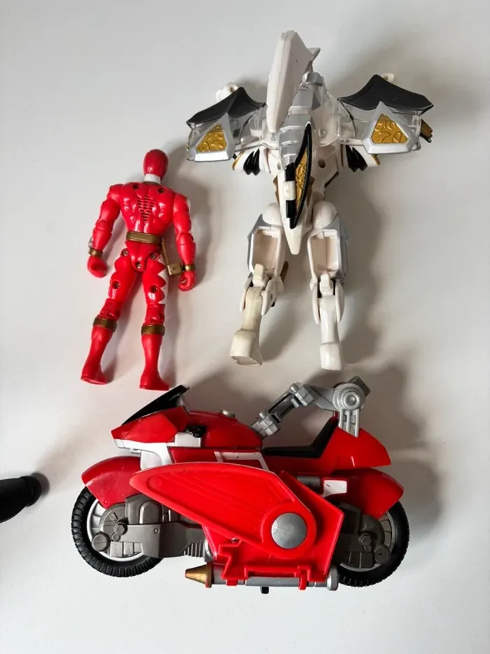 Lot figurines jouet robot bandai power rangers vintage - photo numéro 5