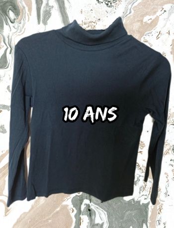Tshirt sous pull col roulé 10 ans