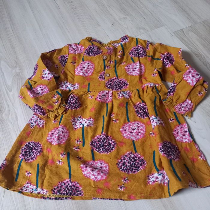 Robe moutarde fleury - photo numéro 3