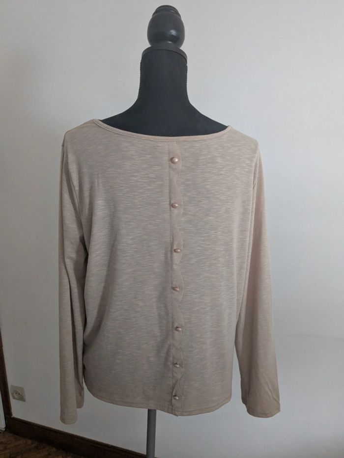 Blouson manche longue beige - photo numéro 3