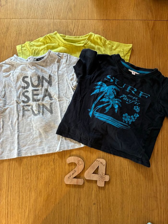 Lot 5 tee shirt 2 ans garçon - photo numéro 2