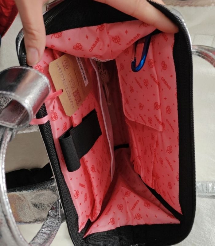 Sac à dos S Cabaïa argenté Monte carlo - photo numéro 3