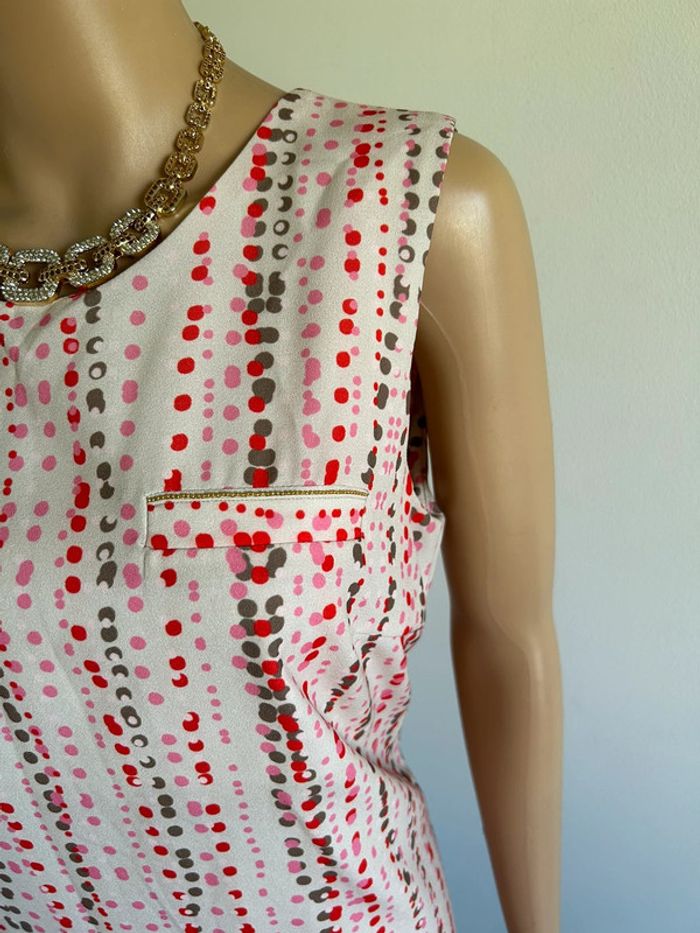 Robe imprimée sans manches La Fée Maraboutée taille 38 jamais portée - photo numéro 6