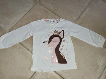 Tee-shirt biche princesse 2 ans Gémo