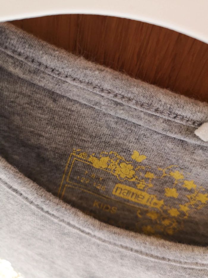 T-shirt Name It en gris et jaune 6 ans - photo numéro 6