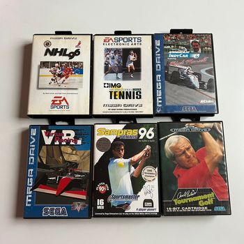 Lot 6 jeux sega Mega drive vintage