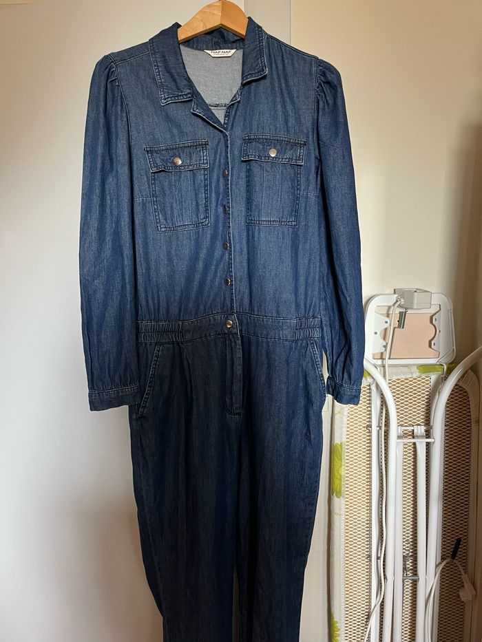 Combinaison denim bleu Naf Naf