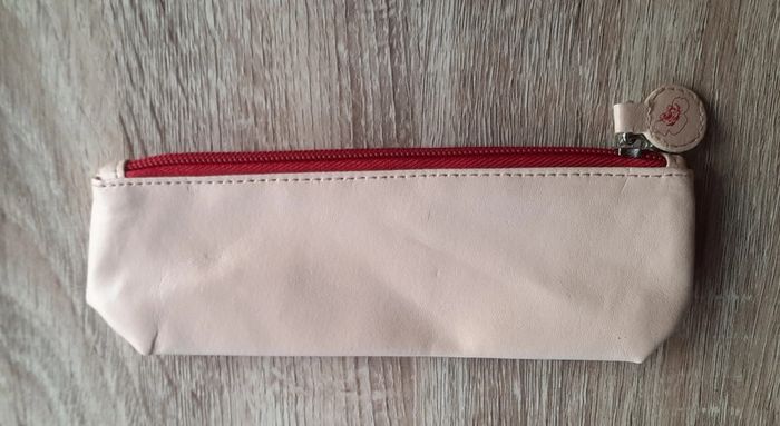 Trousse neuve rouge et beige - photo numéro 2