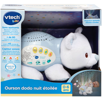 Veilleuse à projection - ourson dodo nuit étoilée