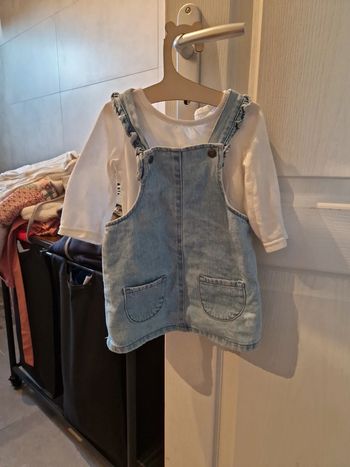 Robe en jean avec petit haut