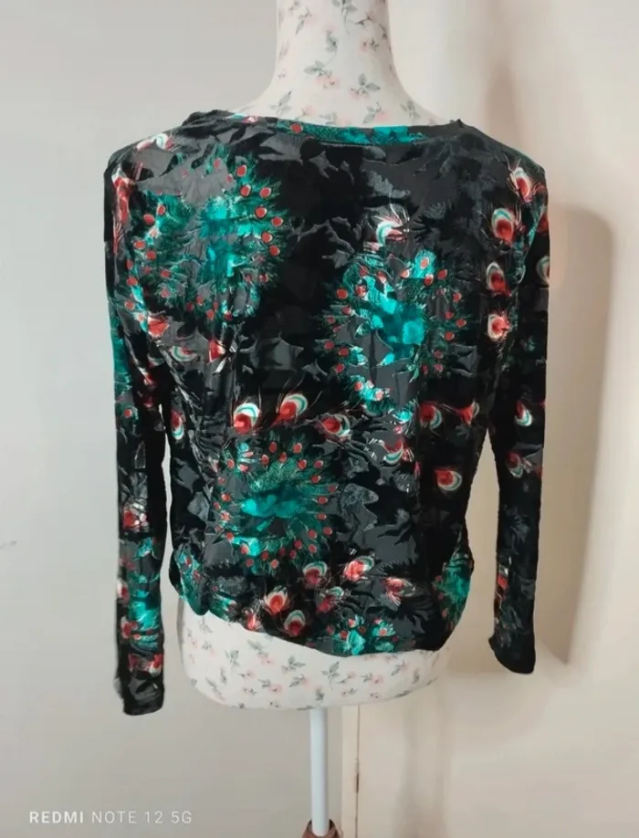 Magnifique blouse en velours taille 1 - photo numéro 3