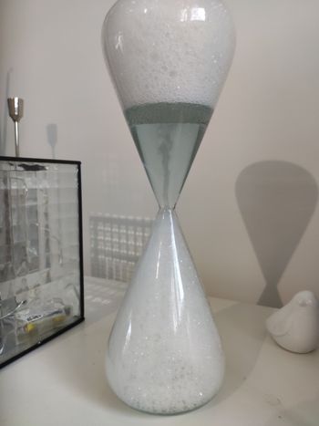 Joli sablier bulles d'eau