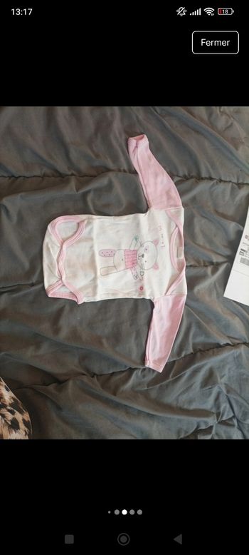 Lot de bodies manche longue bébé fille