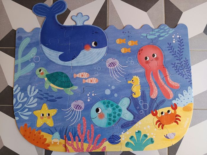 Lot de 2 puzzles 18 pièces Xxl Goula - photo numéro 2