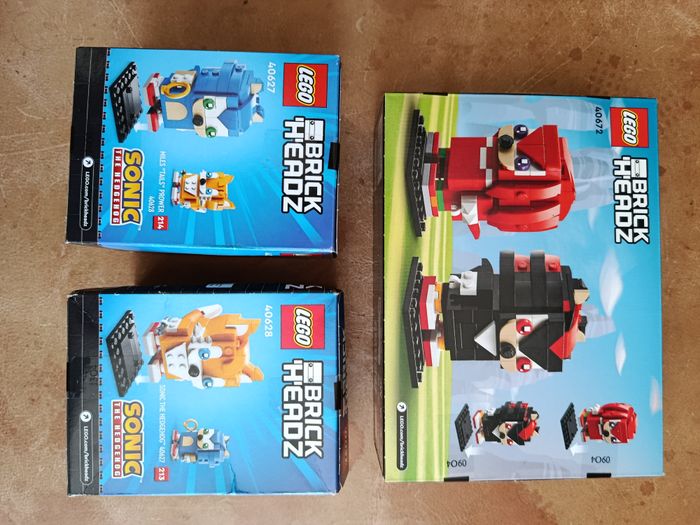 Neuf - Lego brickheadz - Sonic The Hedgehog - 40627 - 40628 - 40672 - Sonic, tails, Knuckles et Shad - photo numéro 2