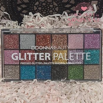 Palette de fard a paupière scintillants