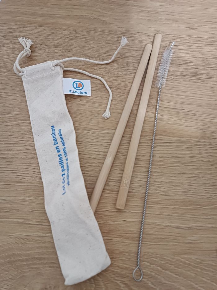 Lot pailles réutilisables + mélangeurs 🌿🥤 - photo numéro 6