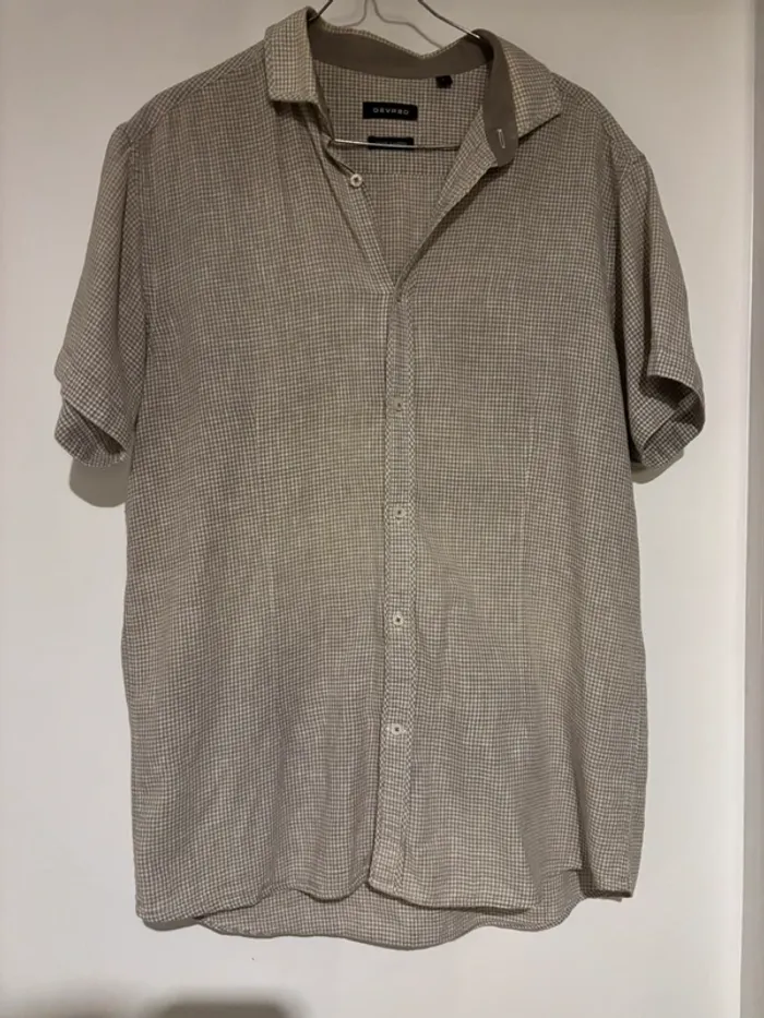 Chemise à carreaux manches courtes Devred taille L