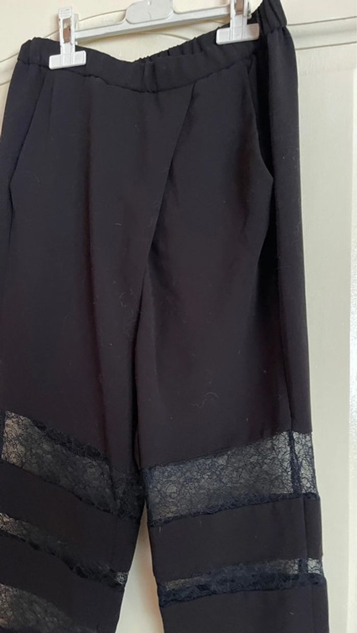 Pantalon habillé dentelle cérémonie chic - photo numéro 2