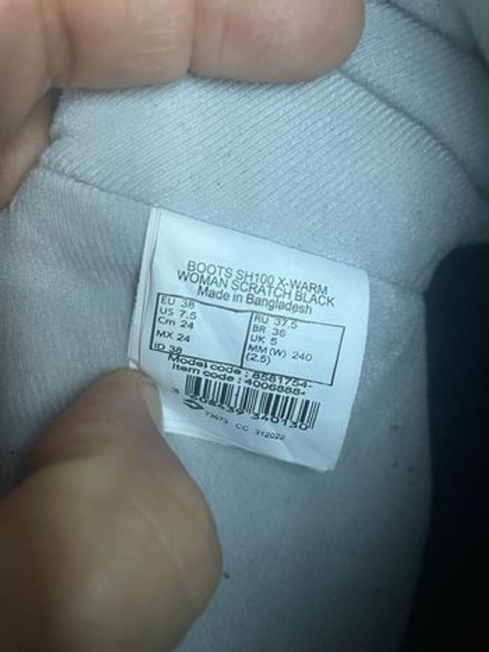 ❄️ À Vendre : Bottes de Neige Quechua SH100 X-Warm Femme - T. 37,5🎿 - photo numéro 9