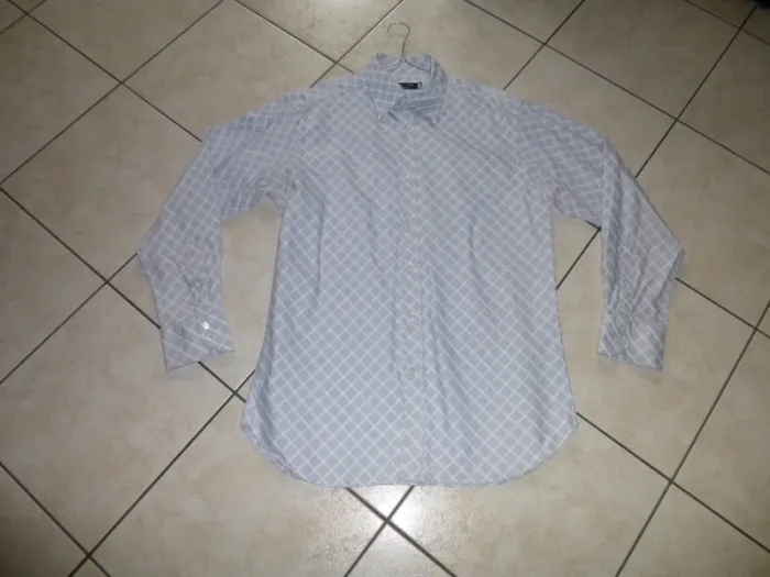 chemise manche longue bleu a carreaux eden PARK taille 42
