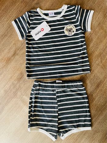 Ensemble short tee shirt bebe garçon