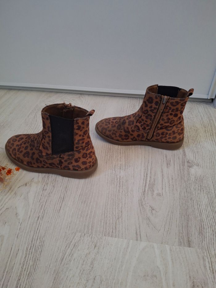 Chaussures Bottines fille léopard marron noir Kiabi Taille 28 - photo numéro 2
