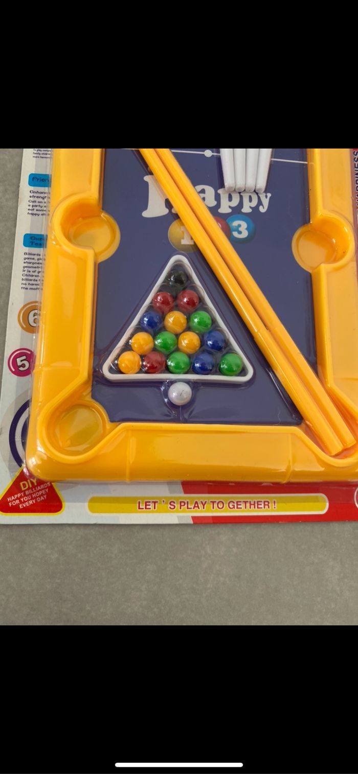 Jeu de poche et d'adresse billard 🎱 enfant - photo numéro 4