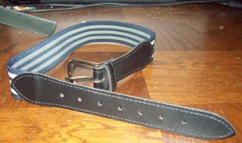 ceinture bleu et blanc