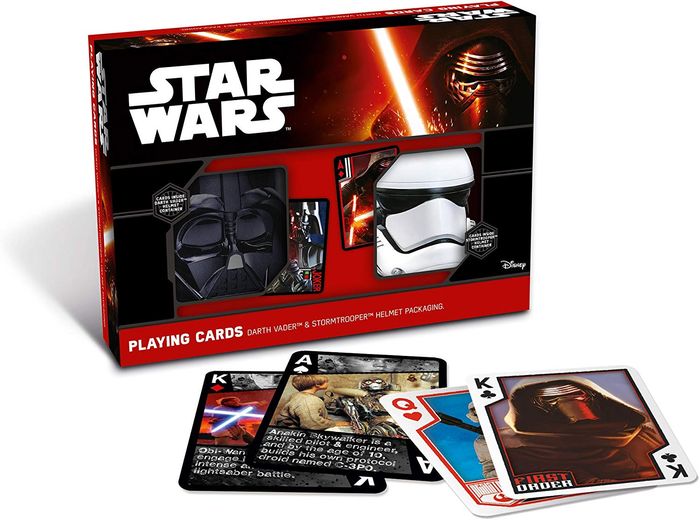 COFFRET STAR WARS 2 MASQUES DARK VADOR ET STORMTROOPER ET JEU DE CARTES - photo numéro 4