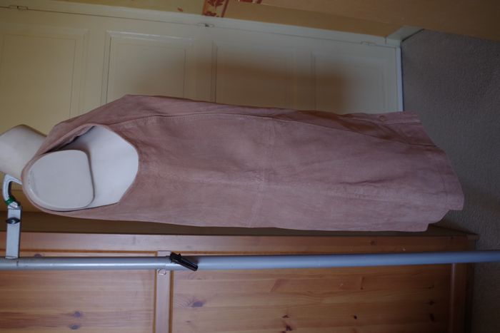 Mango - Robe en  cuir Suédé  - Taille 38 - photo numéro 5