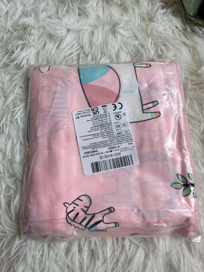 Paire de taies d’oreiller Vicloon rose taille 40x60 cm - photo numéro 2