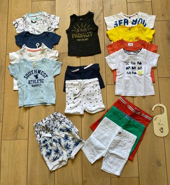 Lot de T-shirt et short bebe garçon  3  mois