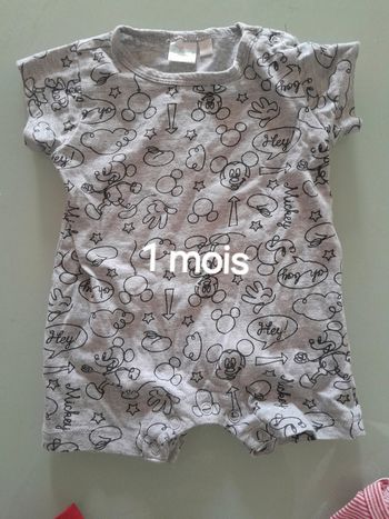 Pyjama/grenouillère été 1 mois mickey