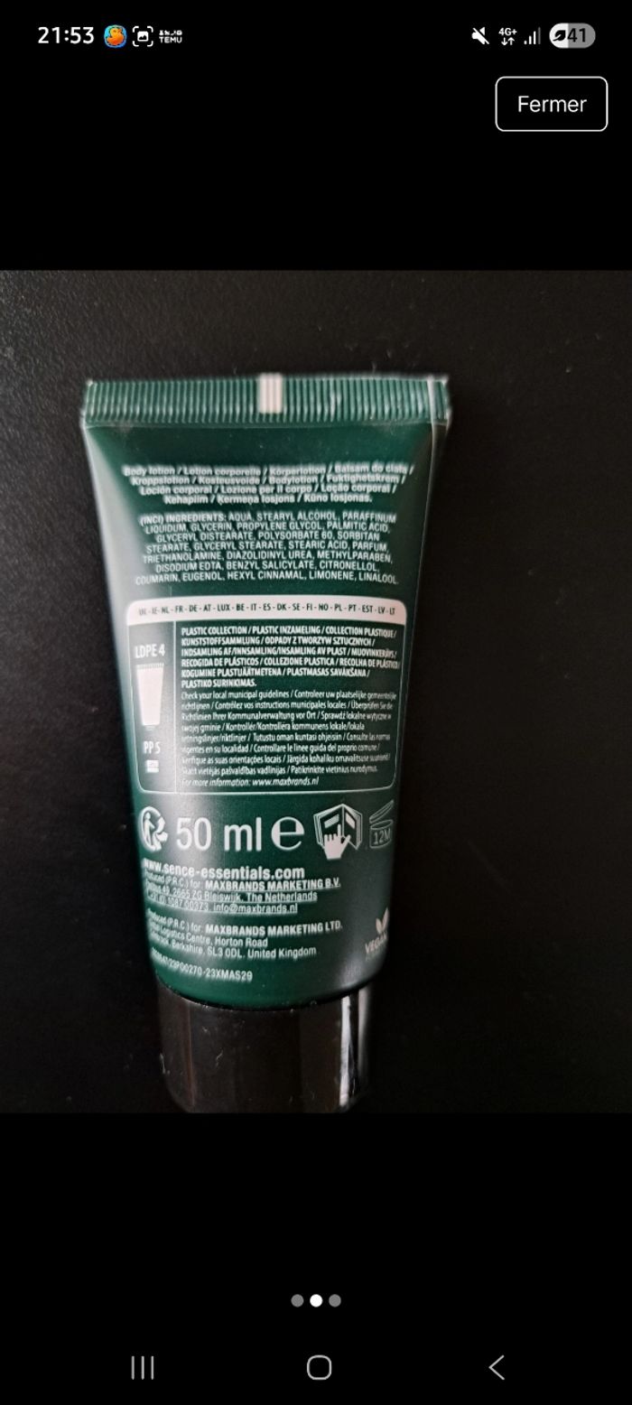 Lotion corporelle - photo numéro 2