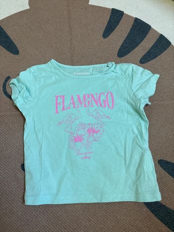 Tee shirt Flamant rose