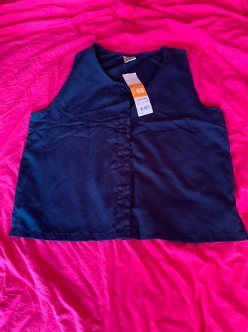débardeur neuf marine polyester viscose 46/48