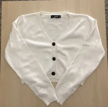 Gilet court blanc