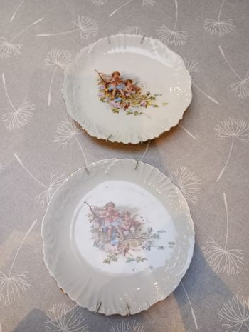 Assiettes décoratives porcelaine