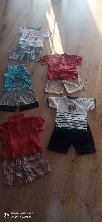 Lot de 5 ensembles ete 2 ans