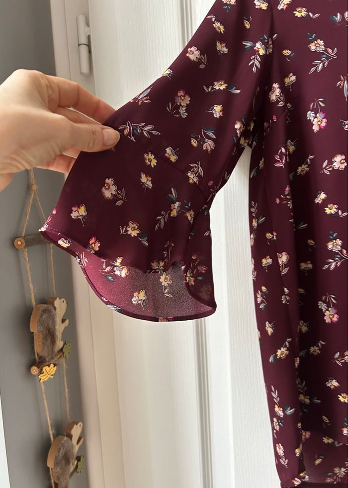 Tuniques, couleur, prune, motif fleuri, marque Primark - photo numéro 5