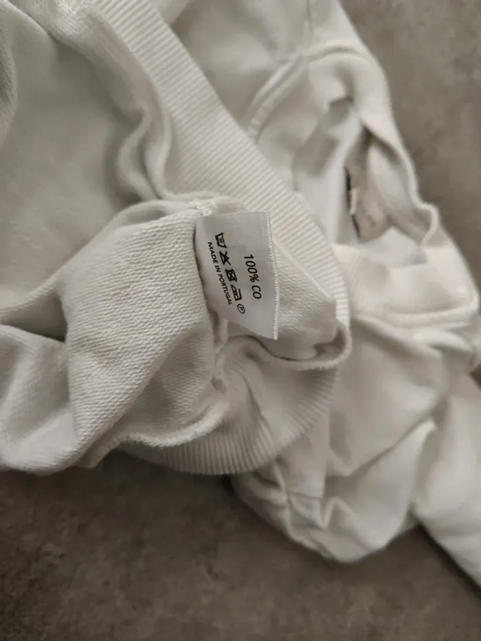 Pull blanc cassé Ma Louss abeille en coeur 2-3 ans - photo numéro 3
