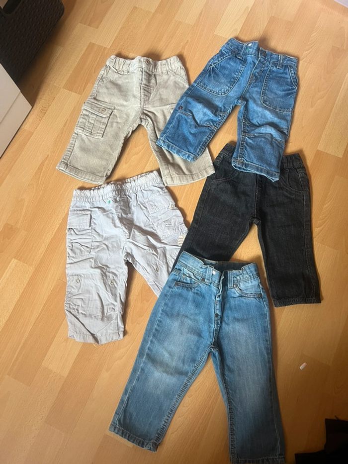 Lot 5 pantalons Garçon taille 12mois