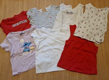 Lot tee-shirt bébé fille