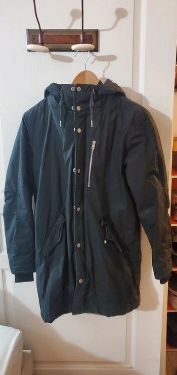 Manteau long double fermeture