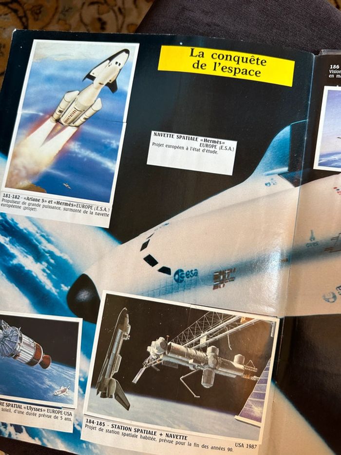 Album Panini complet ancien vintage Les avions hélicoptères fusées aviation histoire stickers - photo numéro 12