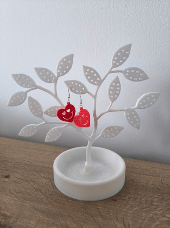 Boucles d'oreilles impression 3D 