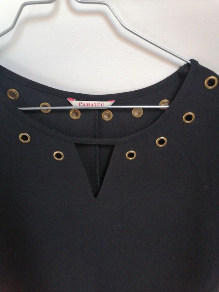 Robe droite noire Camaïeu 40 - photo numéro 2
